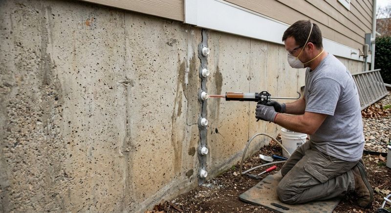 Basement Crack Repair in Ottawa, KS