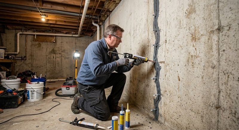 Basement Crack Repair in Ottawa, KS