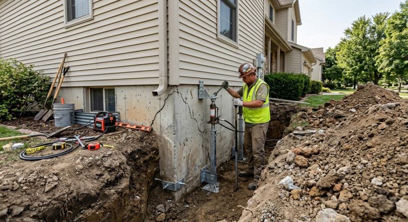 Basement Foundation Repair in Wellsville, KS