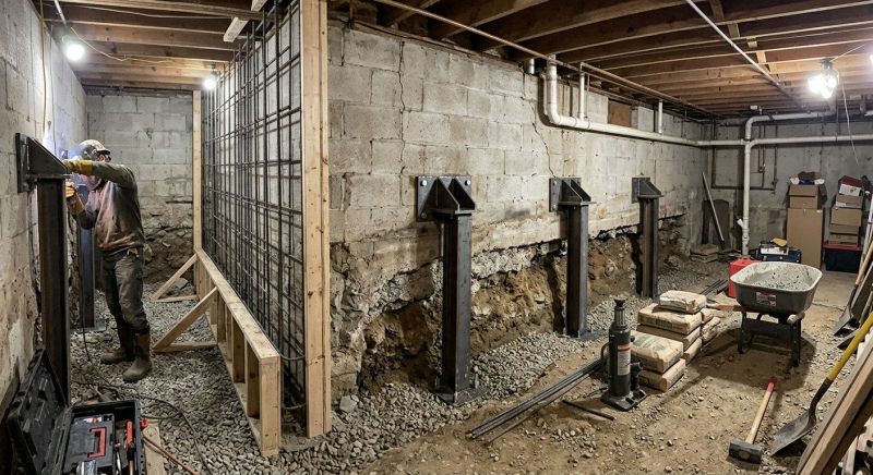 Basement Stabilization in Ottawa, KS