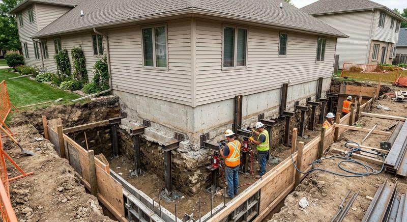 Basement Underpinning in Ottawa, KS