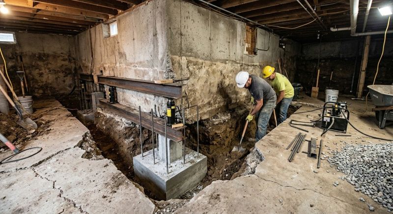 Basement Underpinning in Ottawa, KS