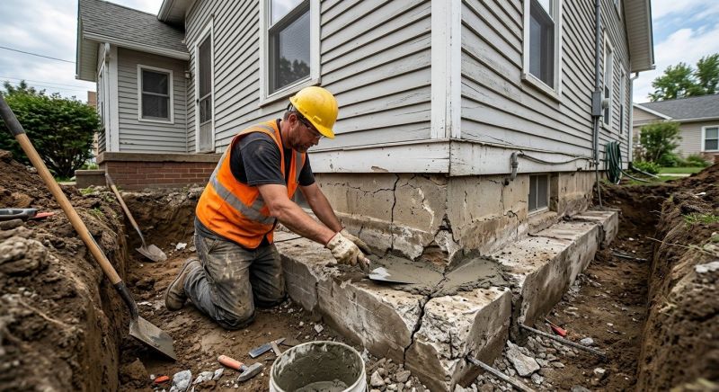 Building Foundation Repair in Paola, KS