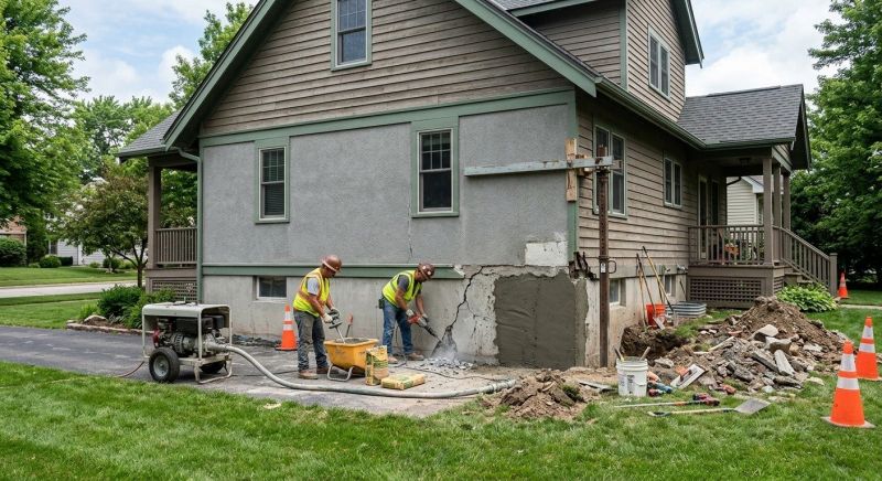 Building Foundation Repair in Paola, KS