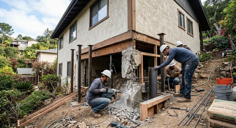 Concrete Foundation Repair in Lawrence, KS