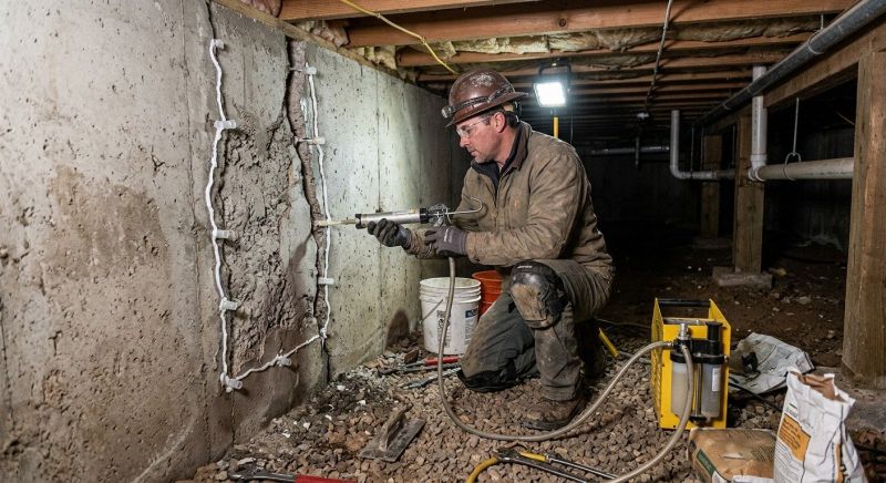 Concrete Foundation Repair in Lyndon, KS