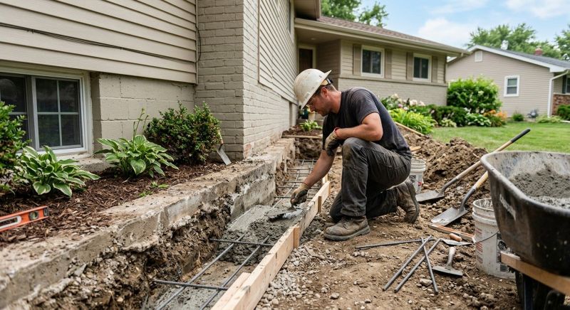 Concrete Foundation Repair in Wellsville, KS