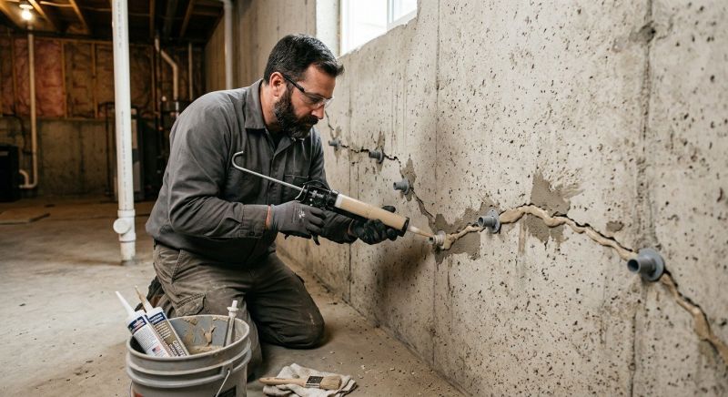 Cracked Foundation Repair in Eudora, KS