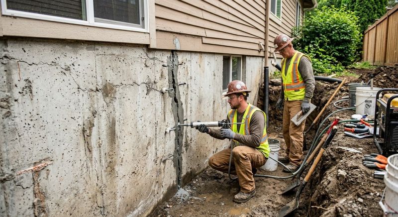Cracked Foundation Repair in Lyndon, KS