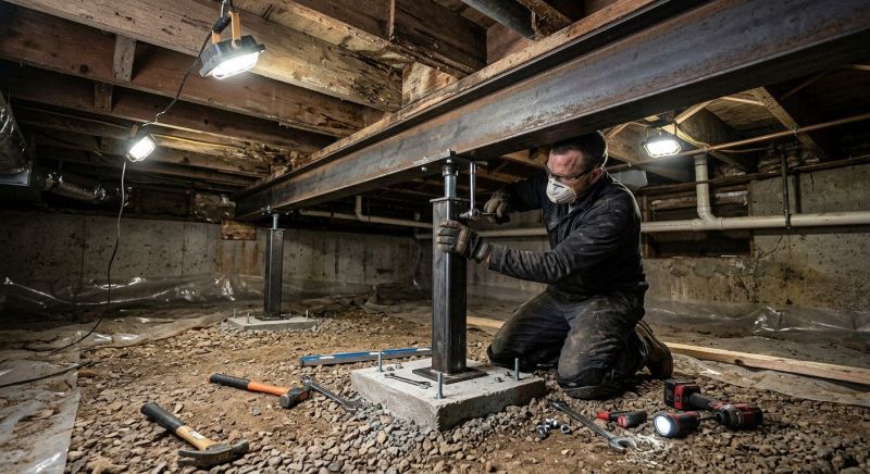 Crawlspace Structural Repair in Ottawa, KS