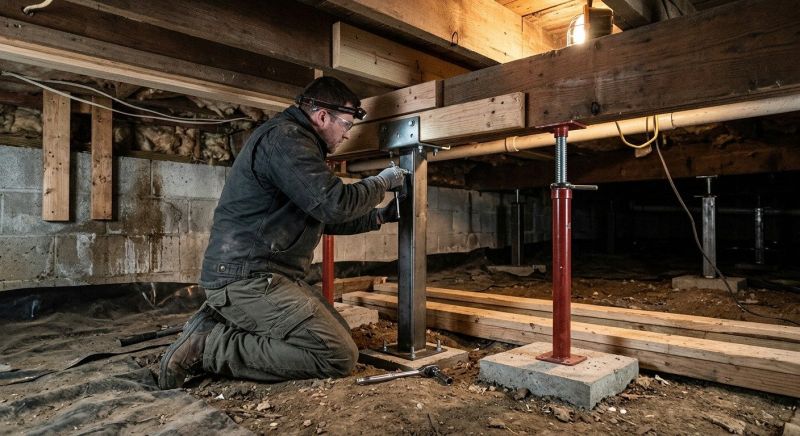 Crawlspace Structural Repair in Ottawa, KS