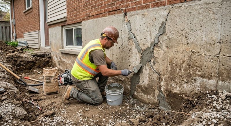 Foundation Crack Repair in Osawatomie, KS