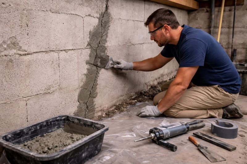 Foundation Crack Repair in Paola, KS