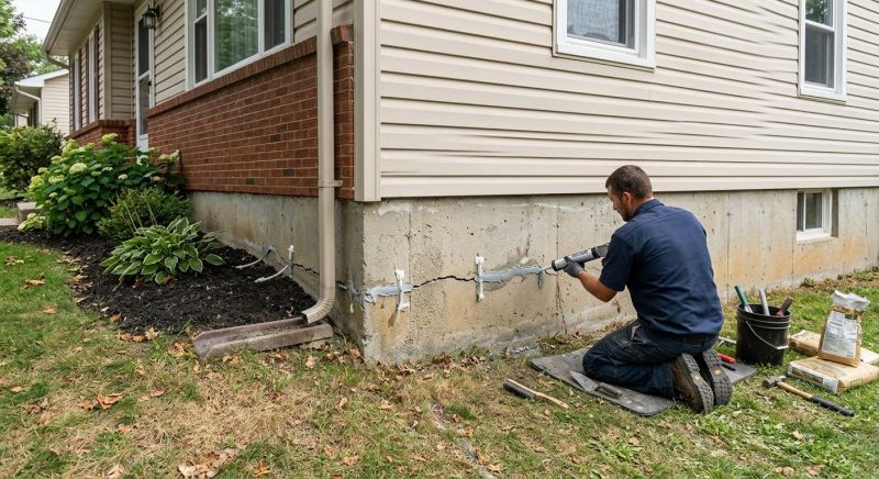 Foundation Crack Sealing in Ottawa, KS