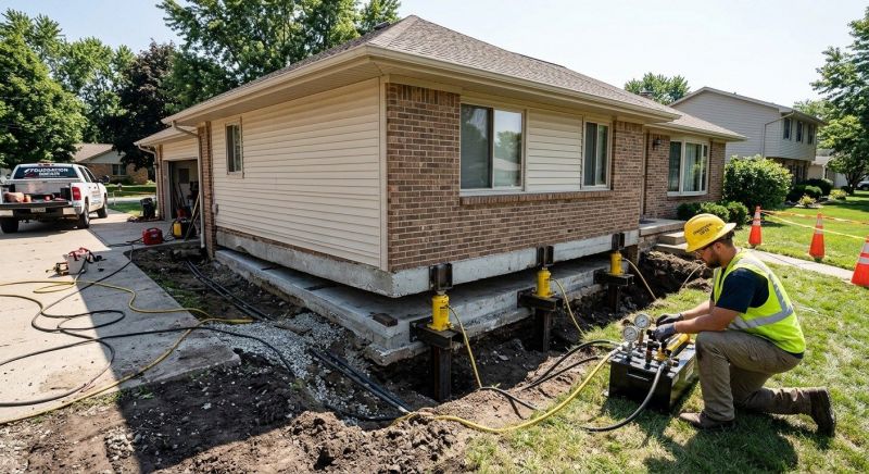 Foundation Lifting in Eudora, KS