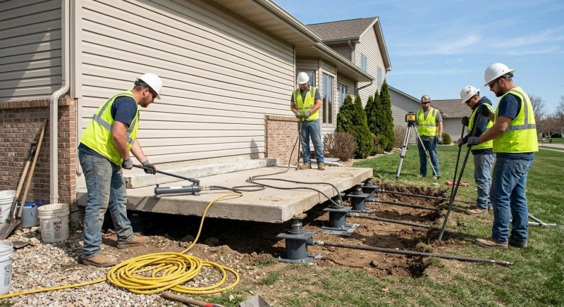 Foundation Lifting in Lawrence, KS
