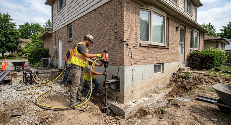 Foundation Lifting in Lawrence, KS