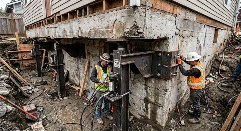 Foundation Lifting in Lyndon, KS
