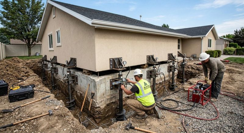 Foundation Pier Leveling in Ottawa, KS