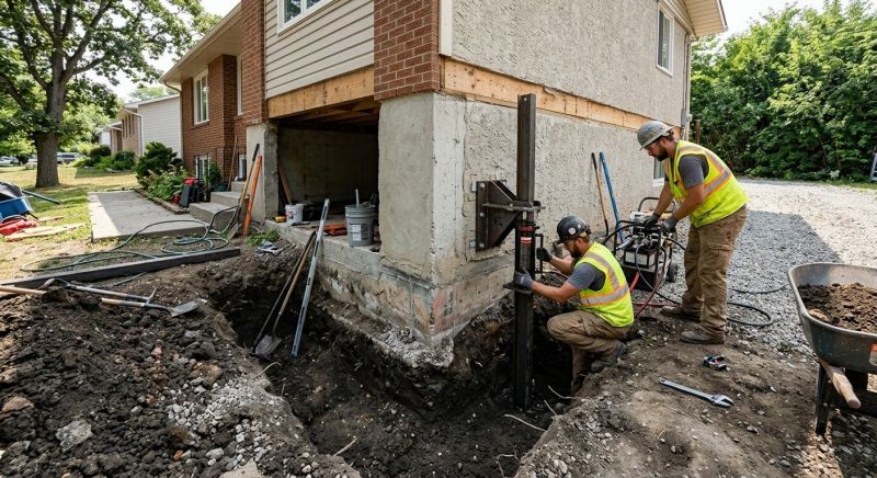 Foundation Pier Repair in Ottawa, KS