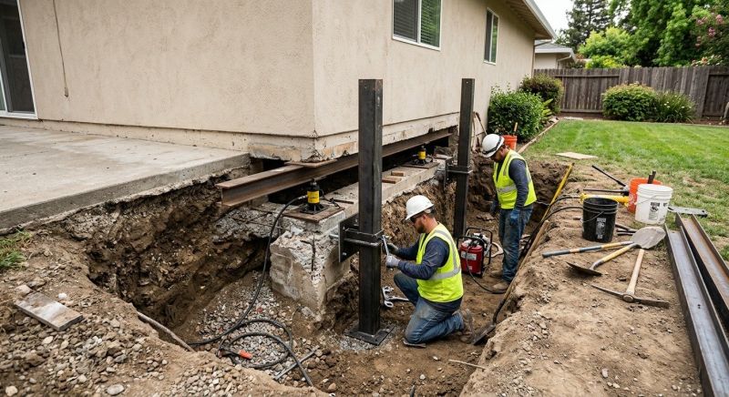 Foundation Pier Repair in Ottawa, KS