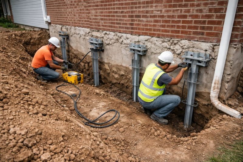 Helical Piers Installation in Ottawa, KS