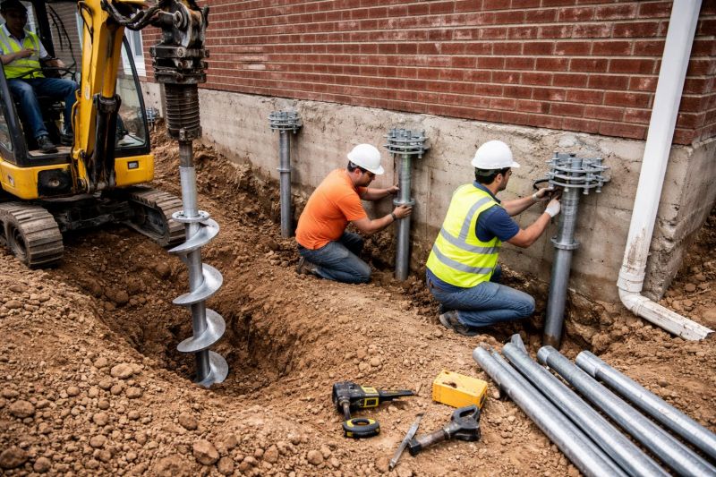 Helical Piers Installation in Ottawa, KS