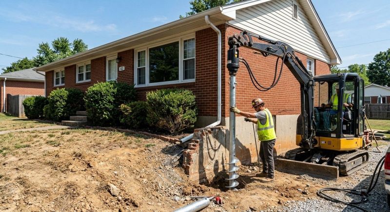 Helical Pile Installation in Ottawa, KS