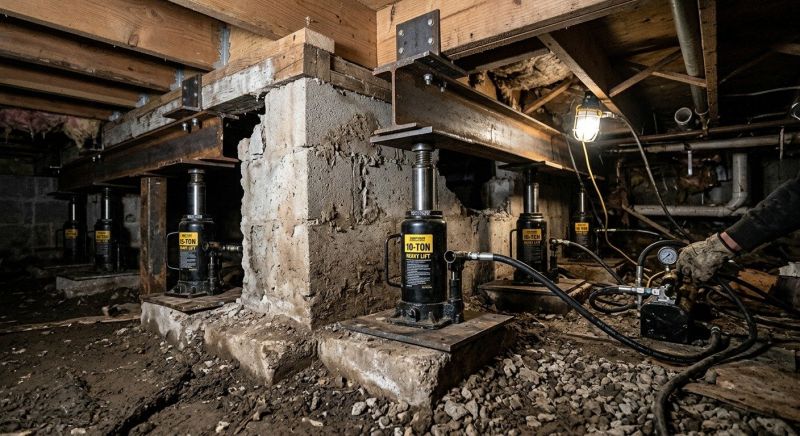 House Foundation Leveling in Ottawa, KS