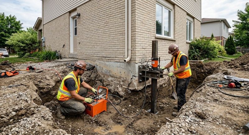 Sinking Foundation Lifting in Ottawa, KS