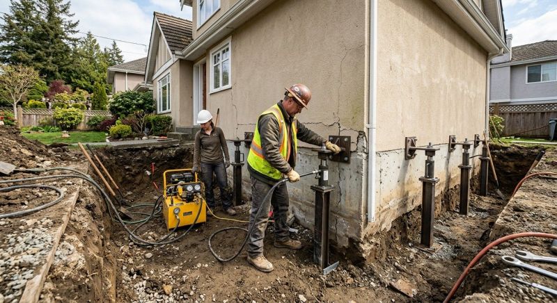 Sinking Foundation Repair in Garnett, KS