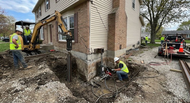 Sinking Foundation Repair in Paola, KS