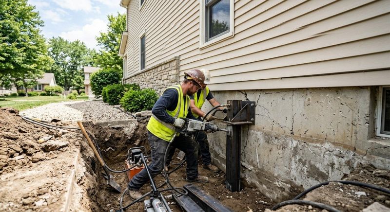 Structural Foundation Repair in Wellsville, KS